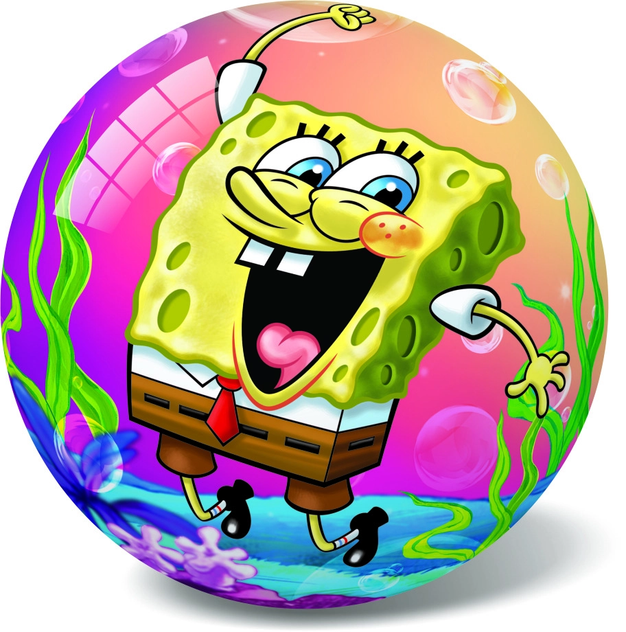 Levně Míč SpongeBob Kvalitní Gumový 23 cm