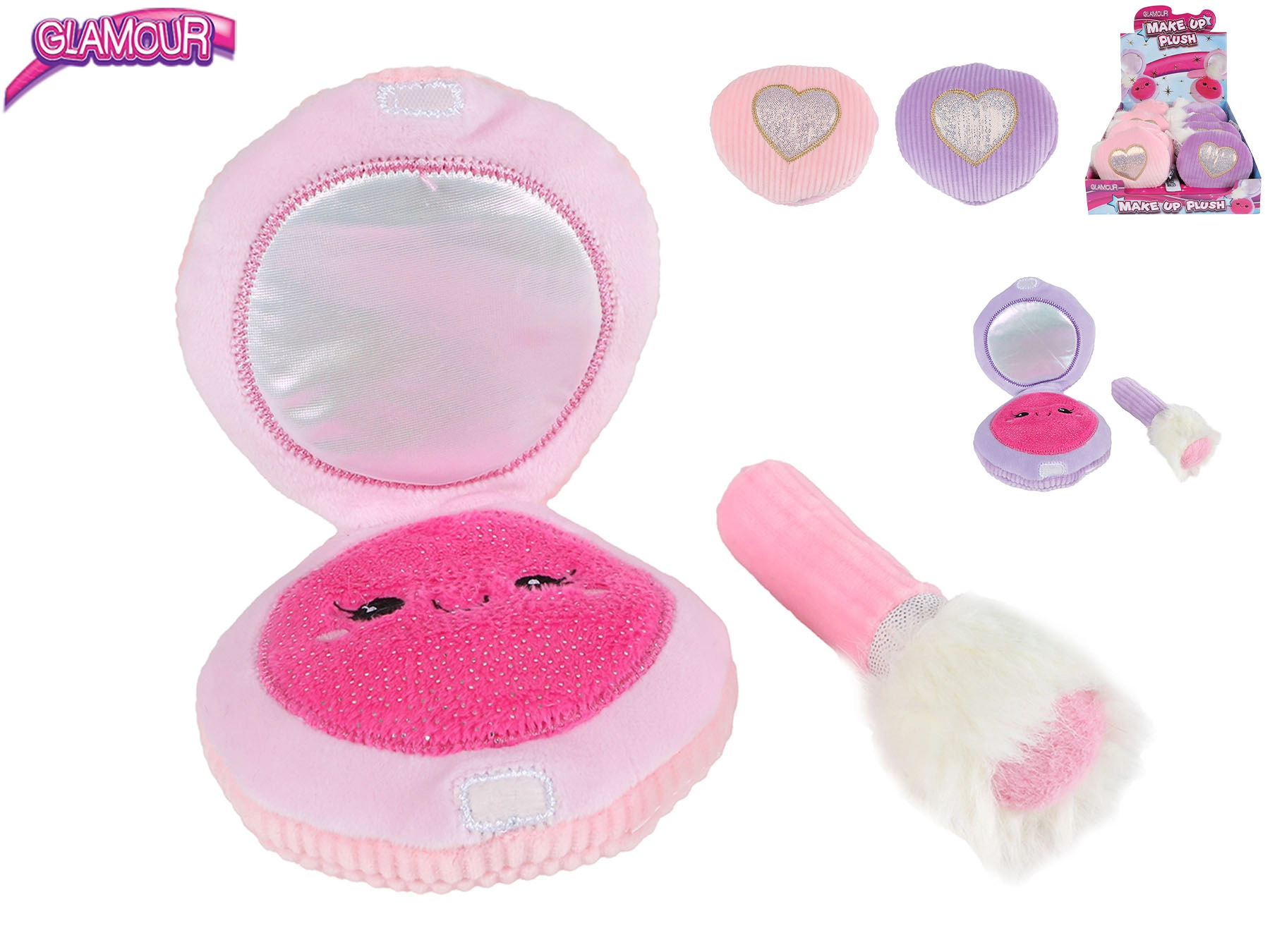 Plyšová pudřenka pro miminka 10 cm