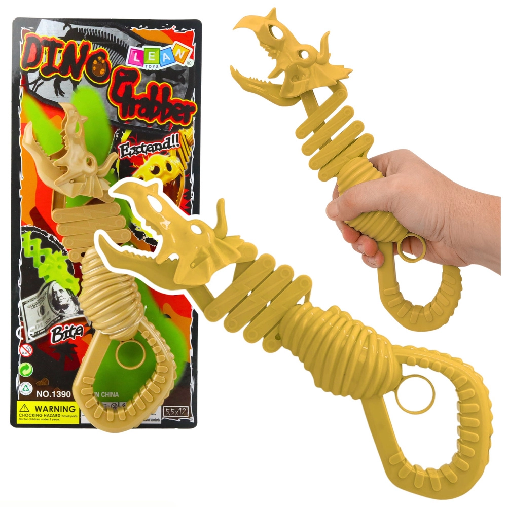 Kousající kostra dinosaura – chyťák, hnědá