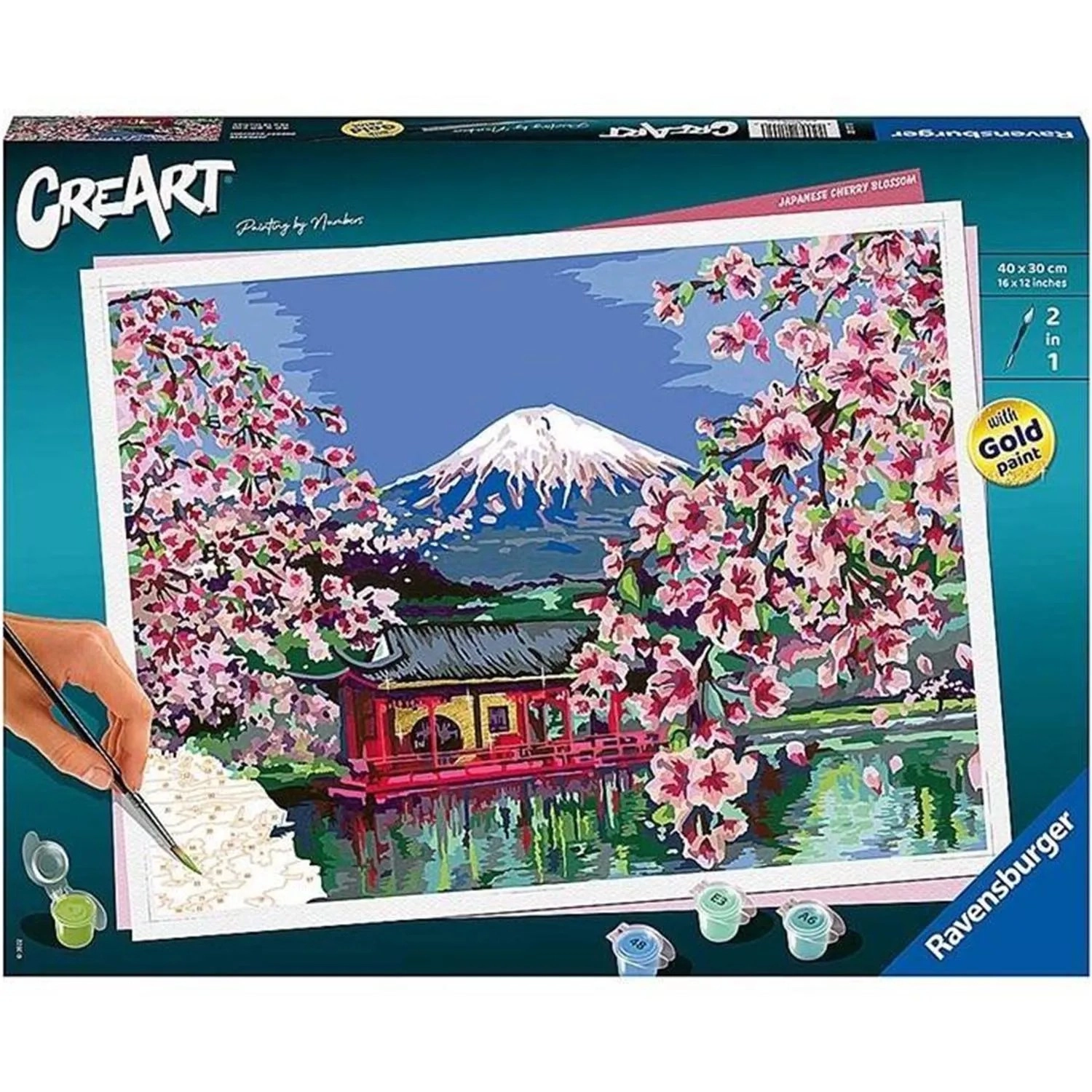 Levně Ravensburger 20177 CreArt Japonské třešňové květy