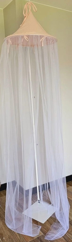 Levně EKO Baldachýn nad postýlku mušelín + tyl Blue 240x300 cm