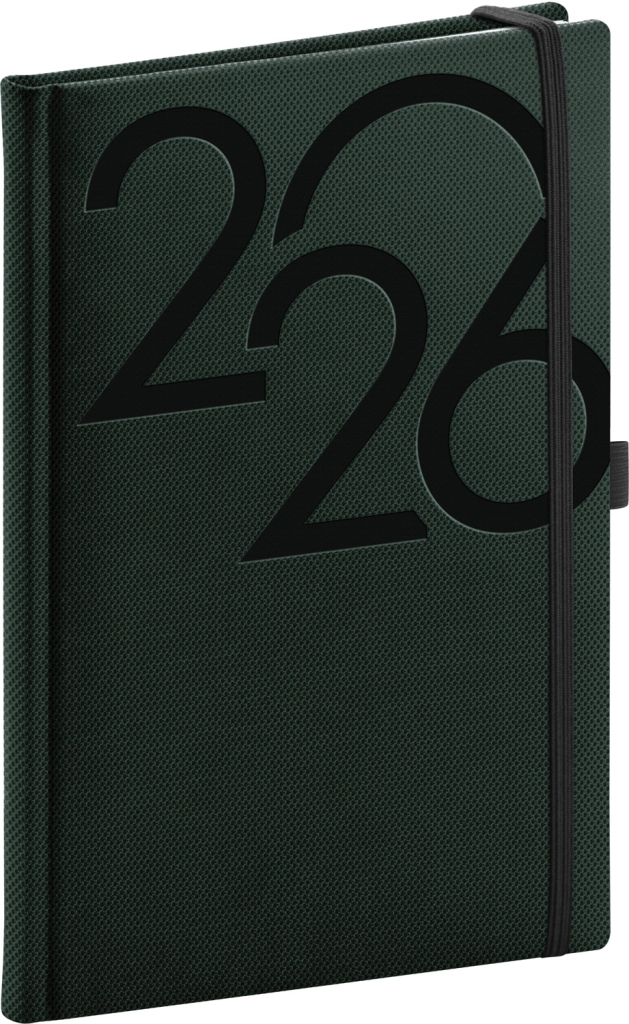 NOTIQUE Týdenní diář Ajax 2026, zelený, 15 x 21 cm Presco Group