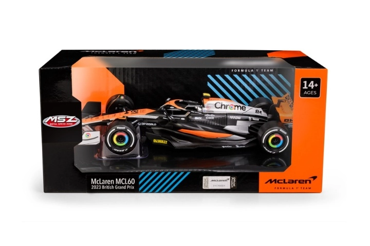 Model vozu McLaren MCL60 British GP v měřítku 1:24