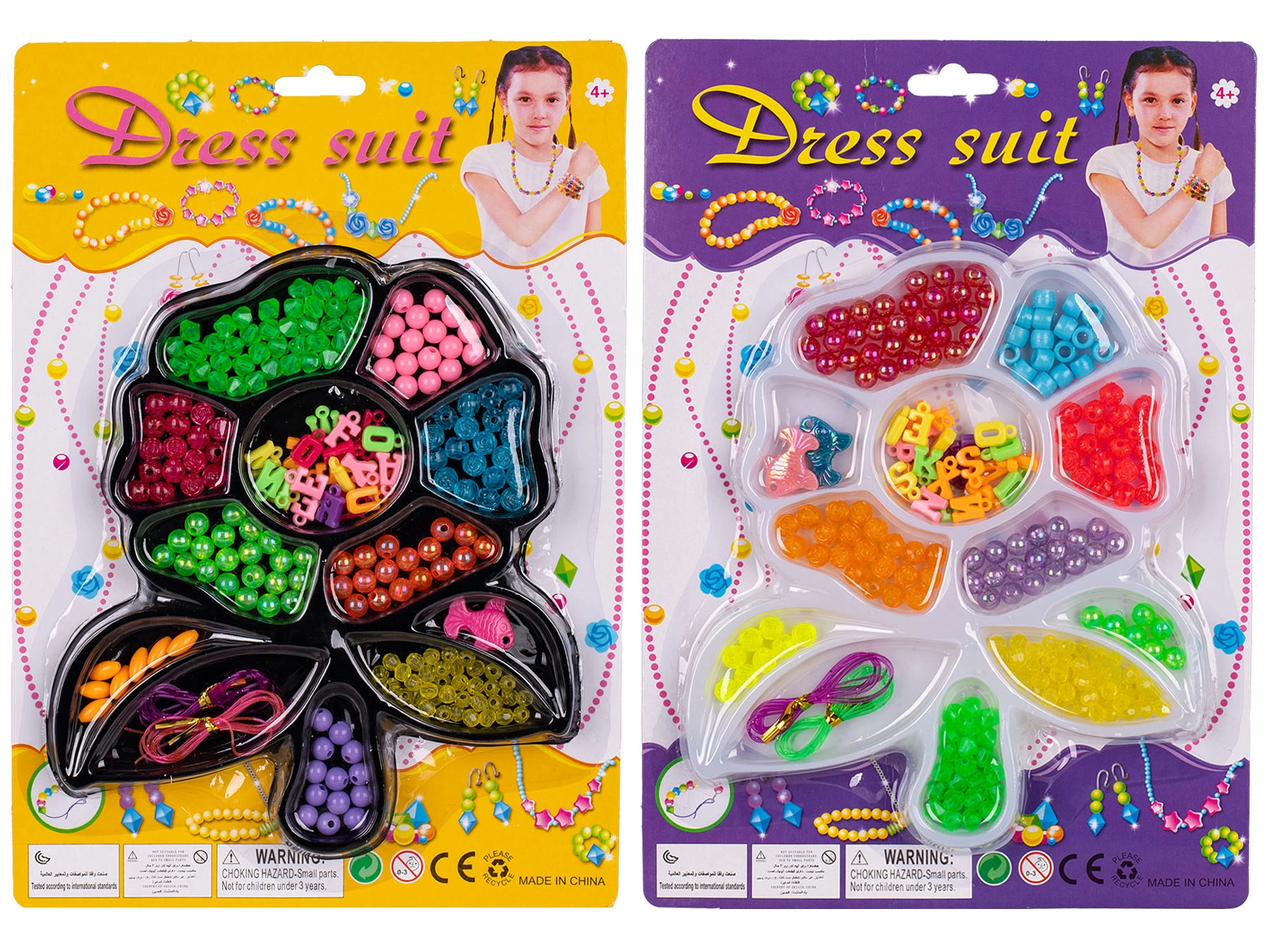 Navlékací korálky pro děti ve dvou barvách