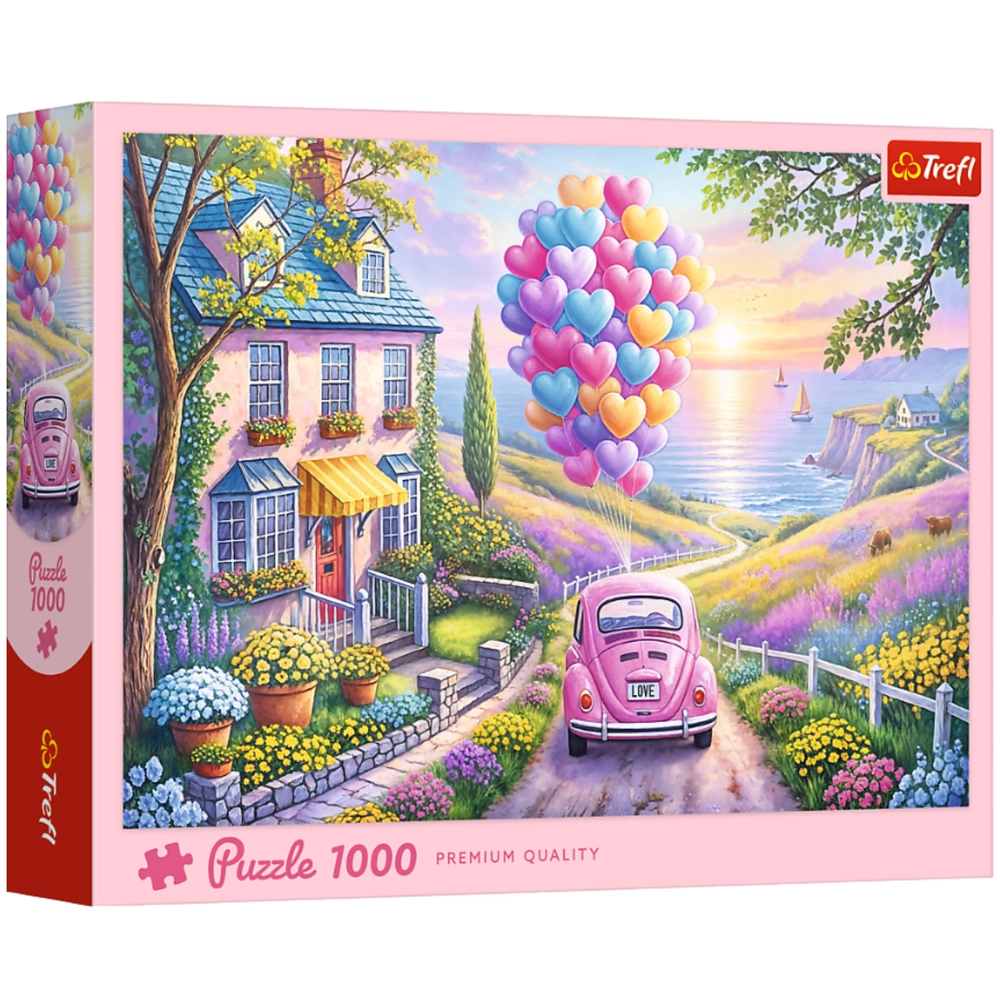 Puzzle 1000 dílků – Romantická projížďka – Trefl