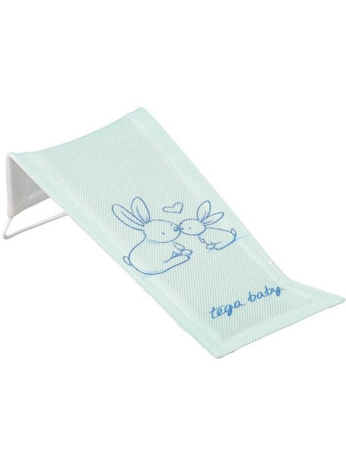 Látkové koupací lehátko s králíčky, zelené