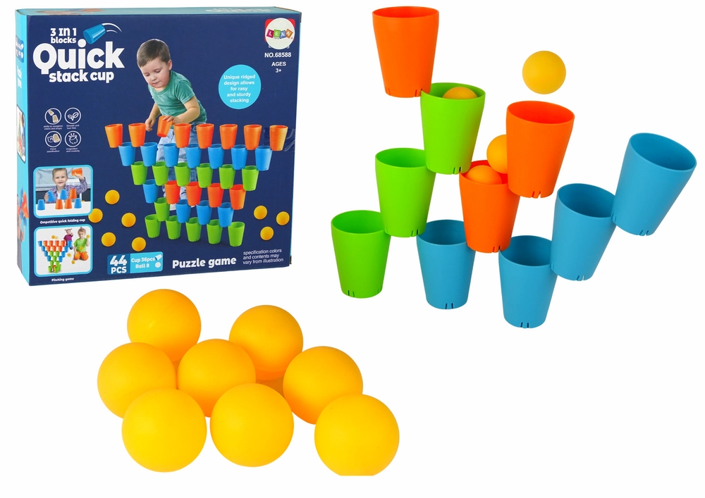 Lean Toys Kelímková logická hra 3v1 44 kusů