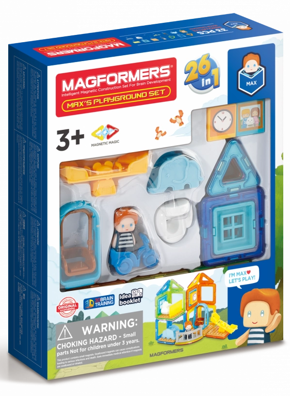 Magnetická stavebnice MAGFORMERS Mini Maxíkovo hřiště 33 dílků