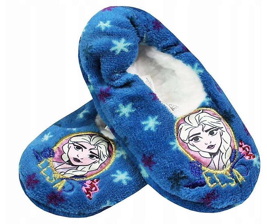 Bačkory Frozen Elsa – modré s protiskluzem – Velikost: 25-26