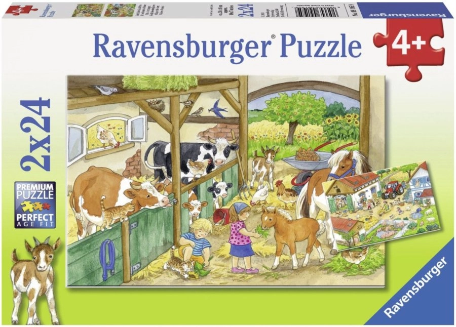 Levně Ravensburger Radostný život na venkově 2 x 24 dílků