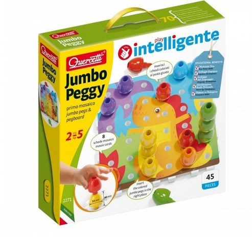 Levně Quercetti Jumbo Peggy jumbo pegs & pegboard