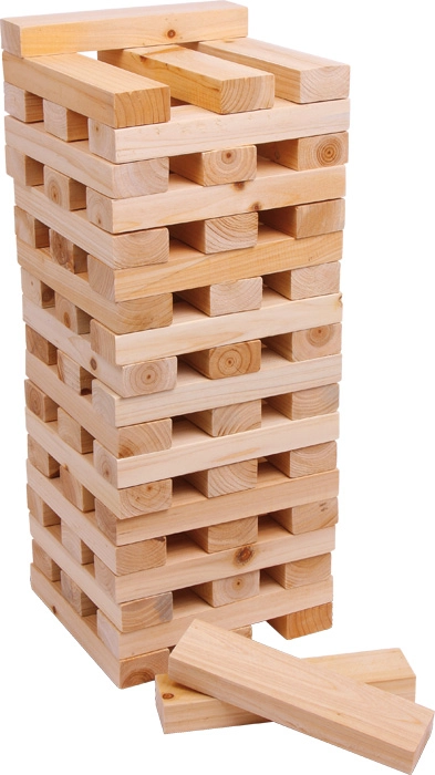 Small Foot dřevěná věž velká jenga natur