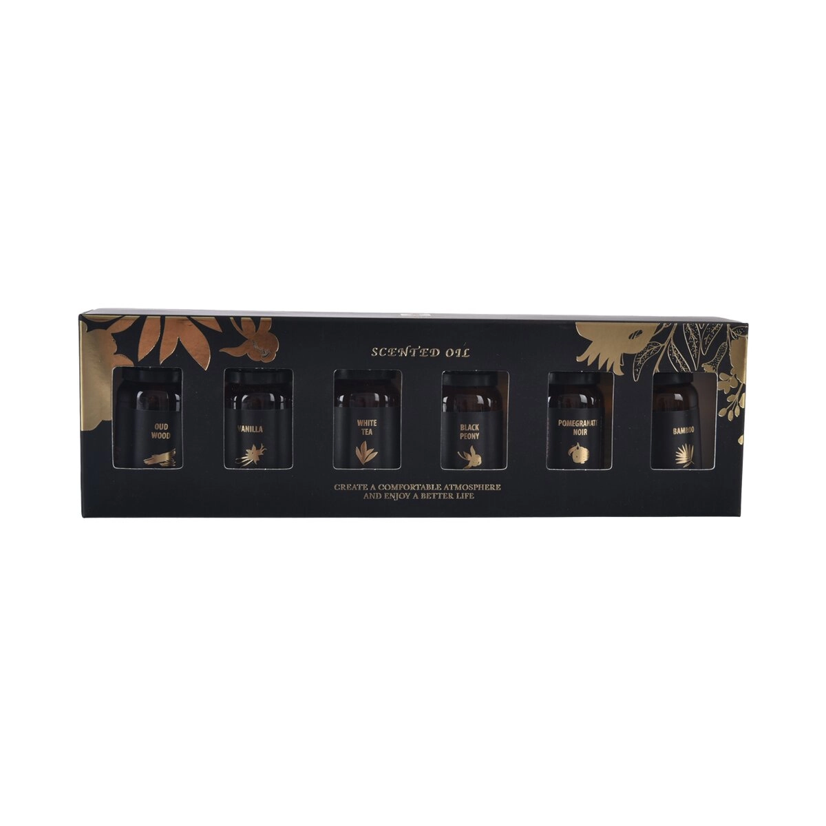 Dárková sada esenciálních olejů Black 6×10 ml