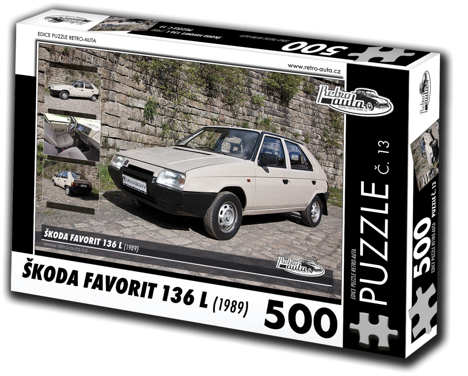 Puzzle Retro-Auta Škoda Favorit 136 L (1989)