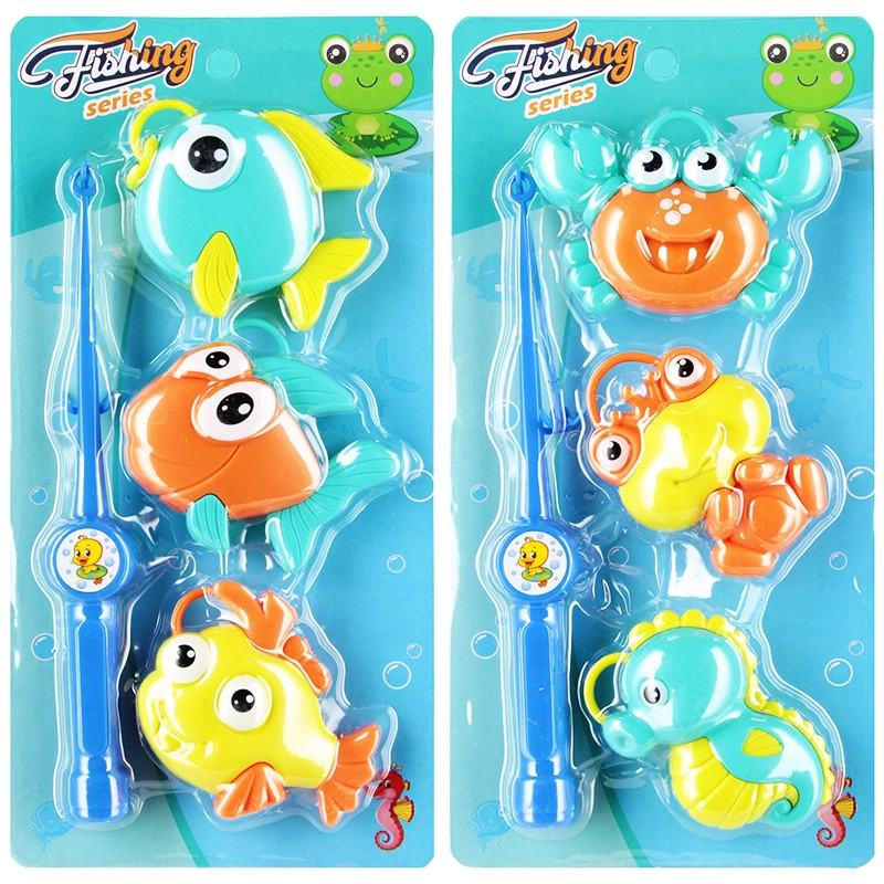 Dětská hra Rybičky do vody s udicí (sada 1 udice + 3 rybky)