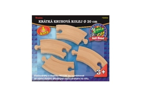 Maxim 50906 Krátká kruhová kolej - 4 kusy