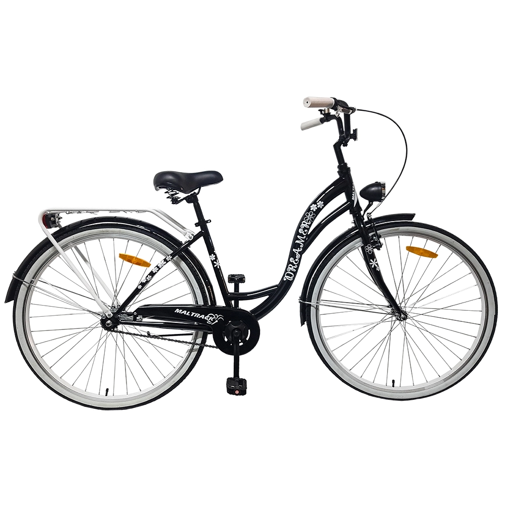 městské kolo 28'' MalTrack SS, černé + mátové