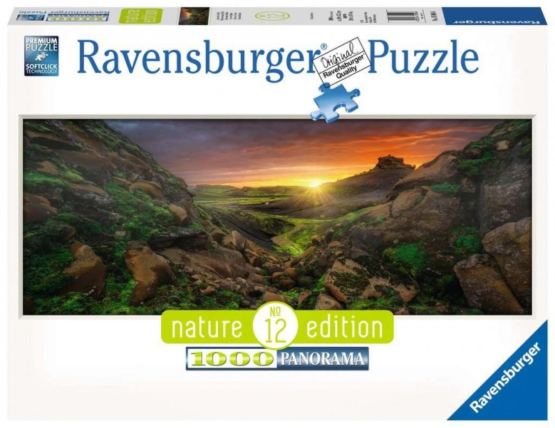 Ravensburger Západ slunce nad Islandem 1000 dílků