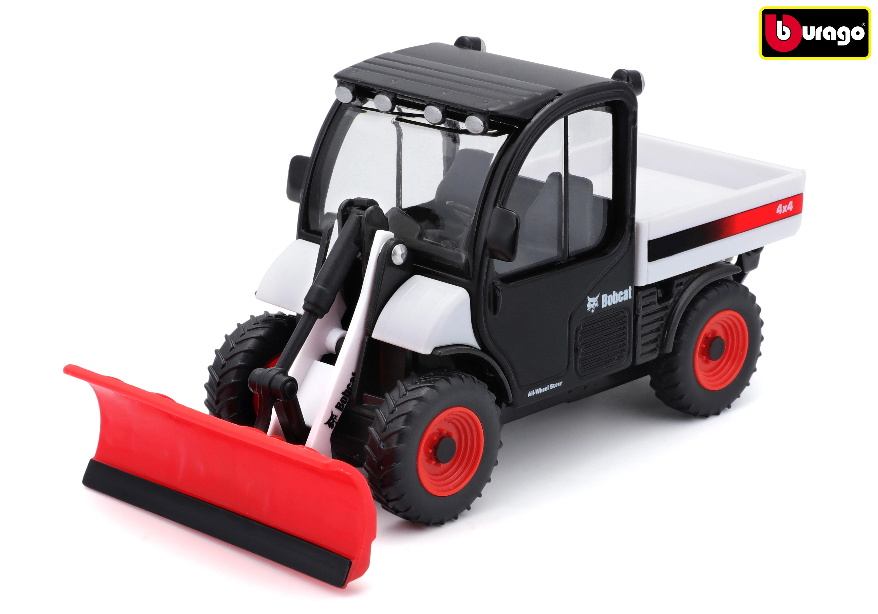 Bburago - FARMLAND, Bobcat Toolcat se sněhovou radlicí, 10 cm