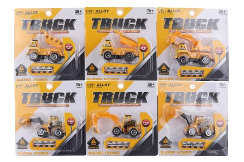 Kovové stavební auto 9 cm