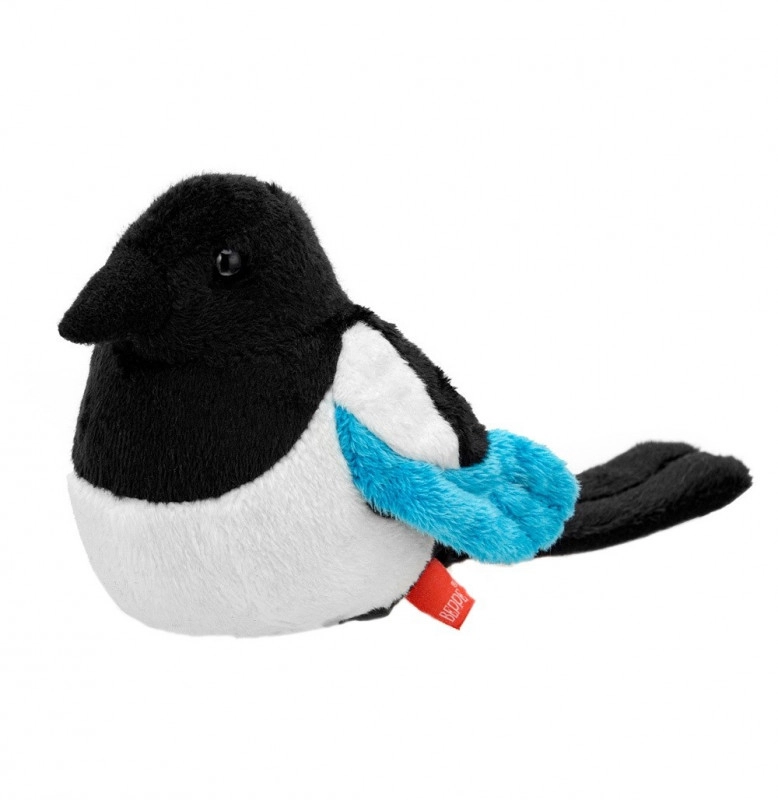 Maskot ptáka straky 13 cm