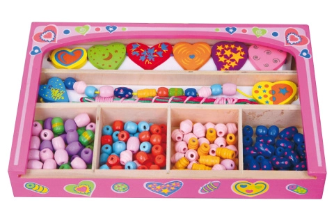 Lamps dřevěná sada velkých korálků