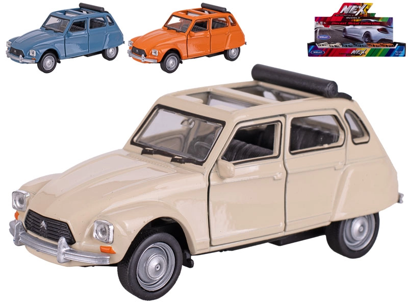 Welly Citroën Dyane kovový model se zpětným chodem 12 cm