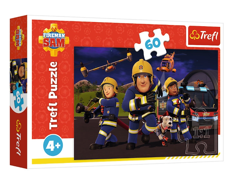 Puzzle 60 dílků hrdina v uniformě – Požárník Sam