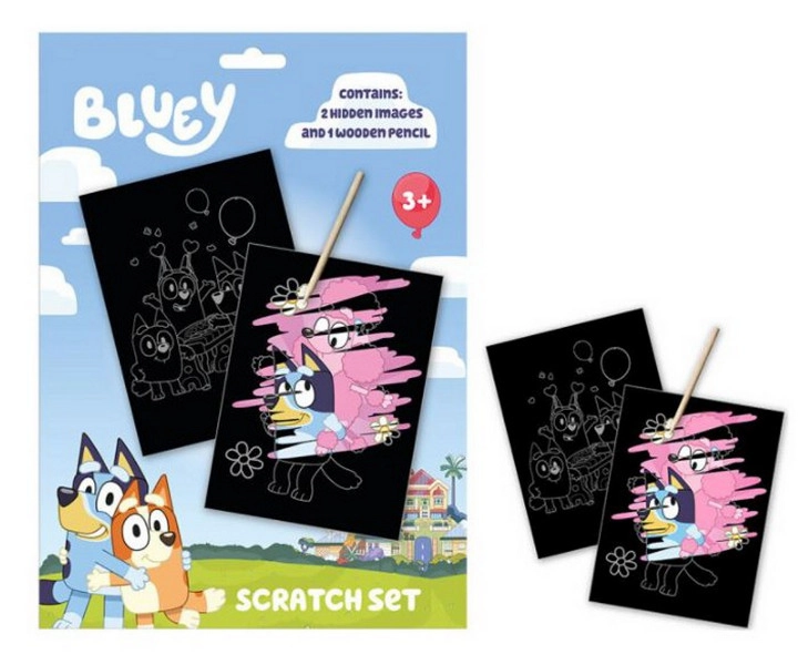 Vydrapávací obrázky BLUEY – kreativní sada