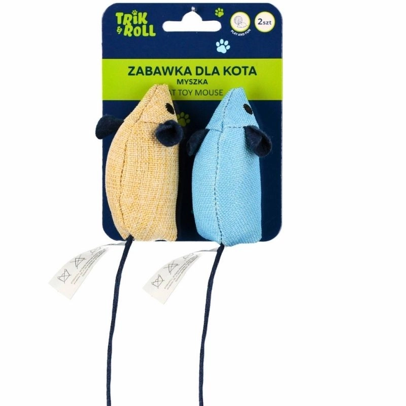 Hračka pro kočku myš (2 ks)