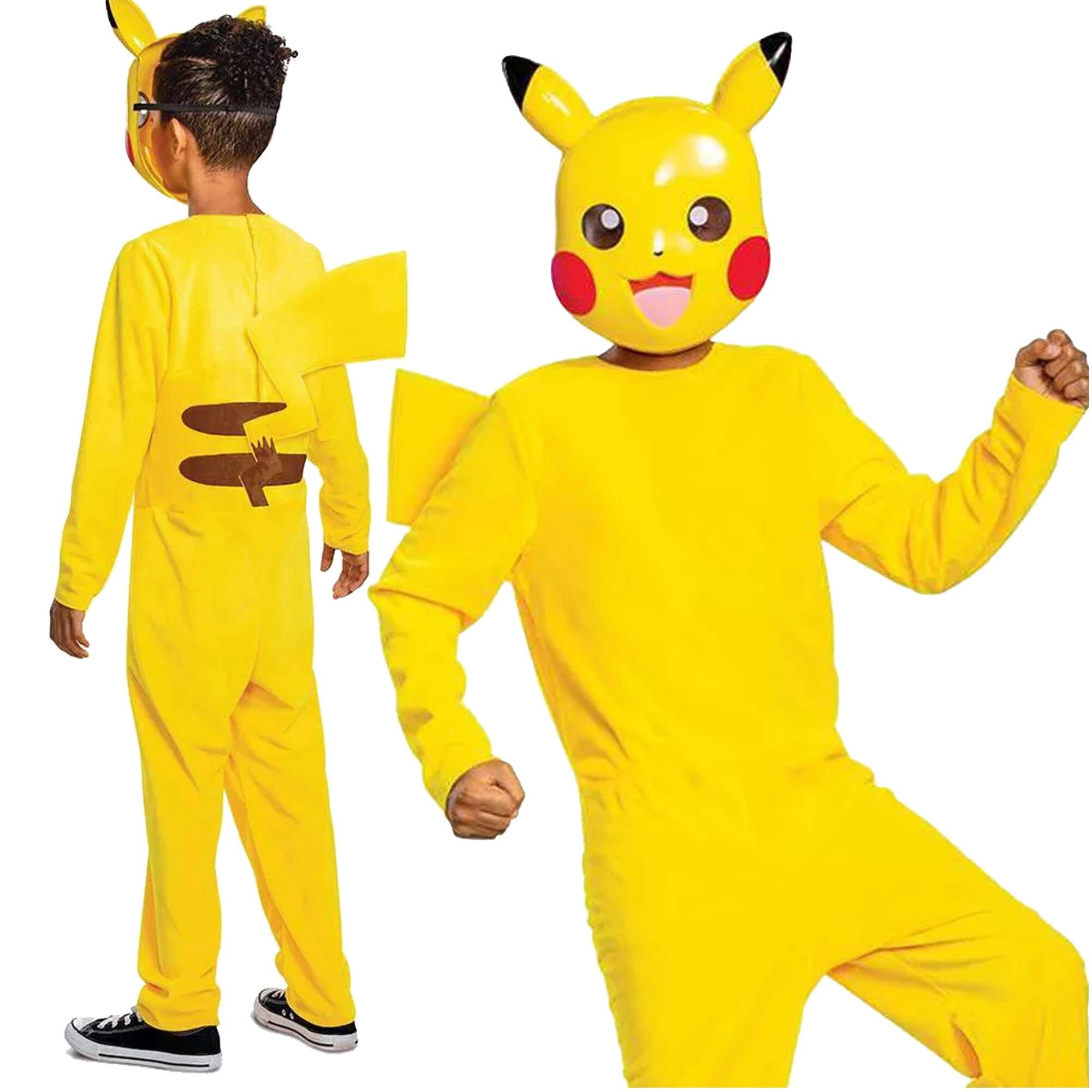 Dětský kostým POKEMON Pikachu s maskou (4–6 let, 109–126 cm)