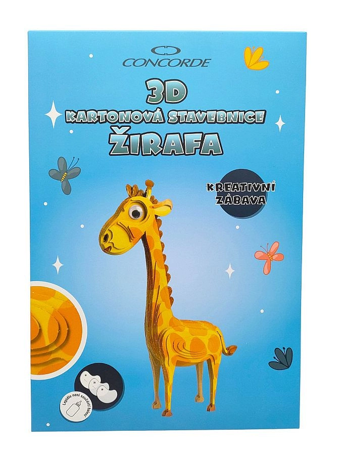 Levně 3D kartonová stavebnice žirafy