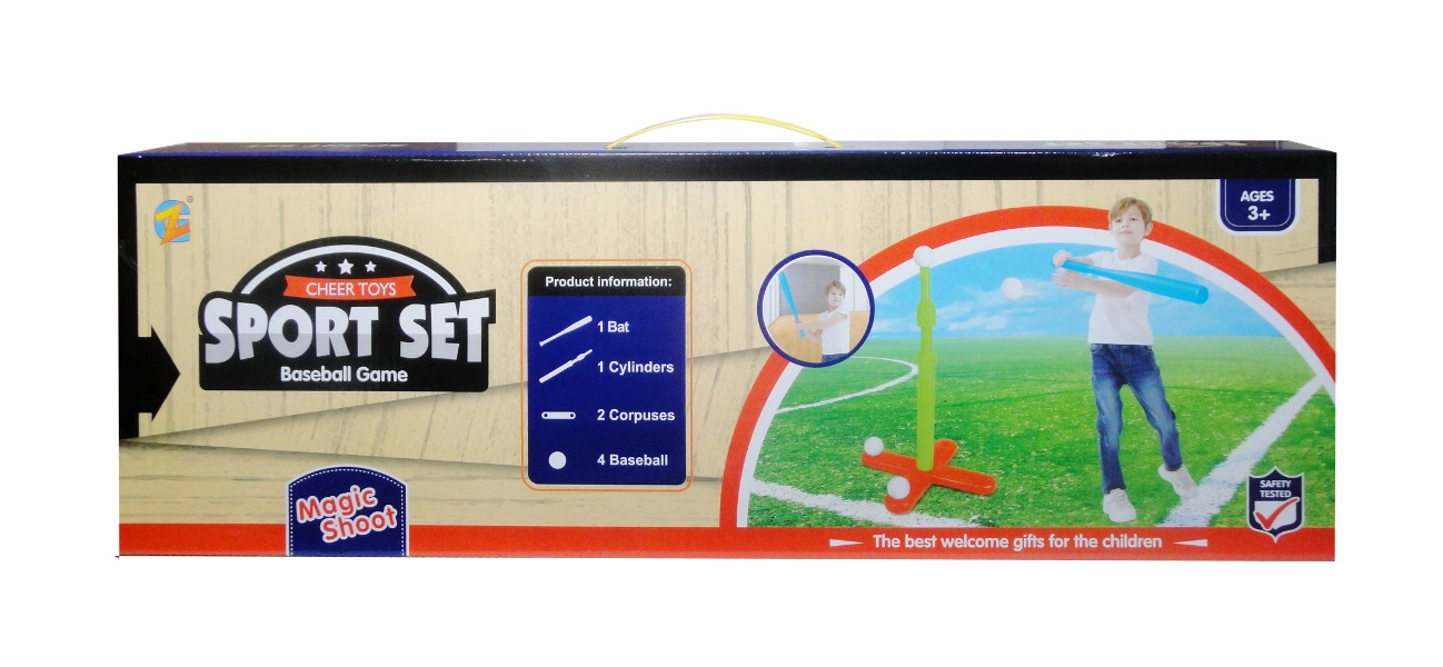 Letní sada her – baseballový set pro děti