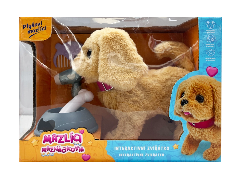 Levně Alltoys Mazlíci hrací set pejsek Alík béžový