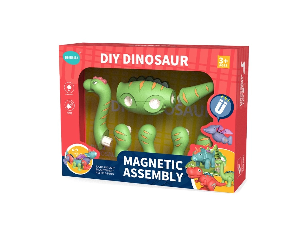 Magnetický skládací brachiosaurus pro děti