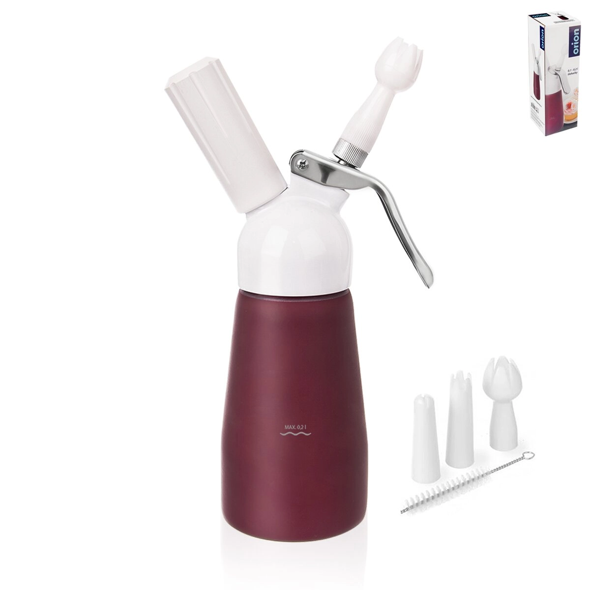 Láhev na přípravu šlehačky DELA 400 ml