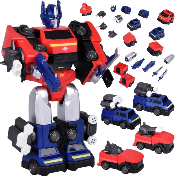 Magnetický transformující robot 2v1 – velká figurka s doplňky