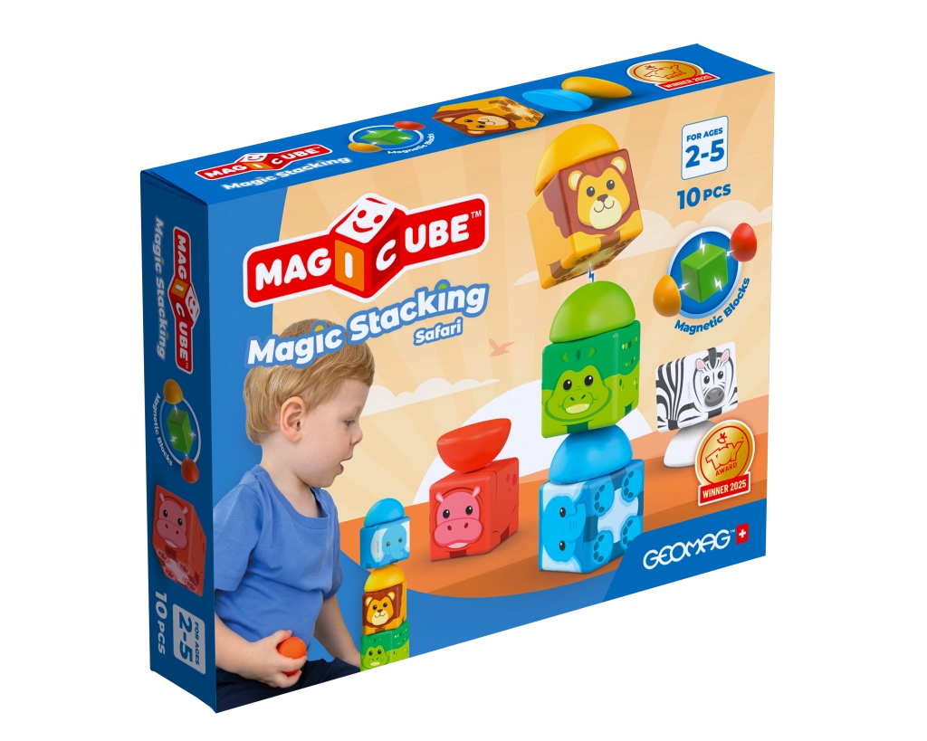 geomag magicube safari – magnetická stavebnice pro děti od 2 let