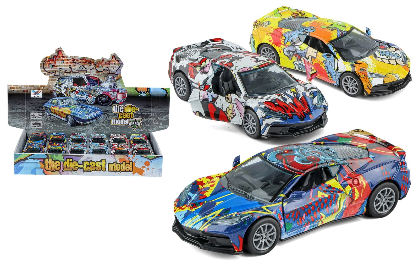 Levně Wiky Vehicles Auto kovové na zpětné natažení 12 cm