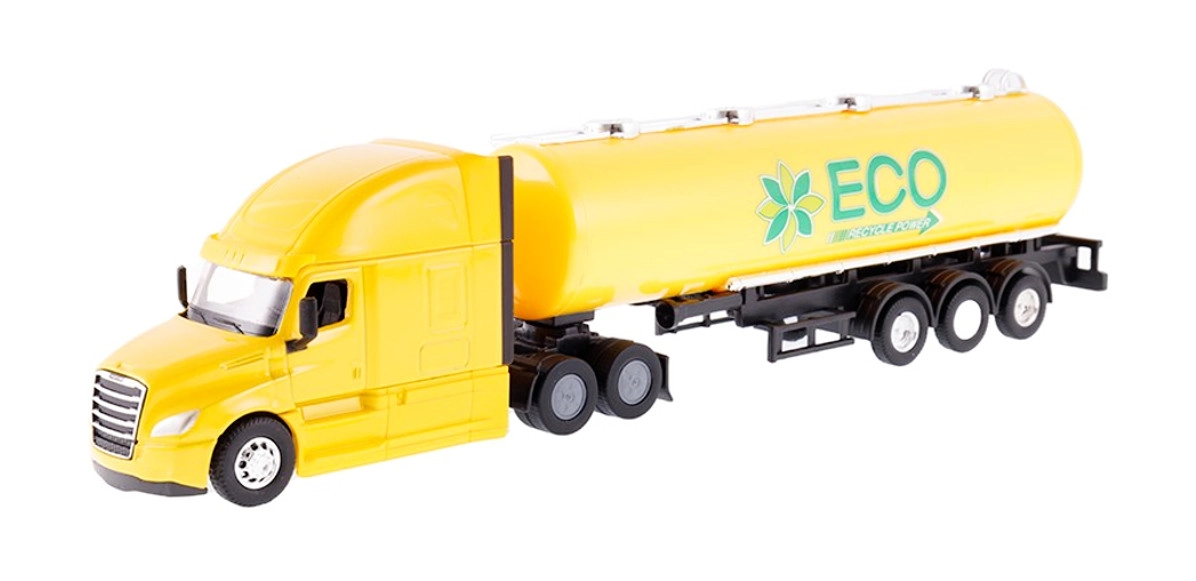 Kovový kamion s cisternou FREIGHTLINER CASCADIA 1:64