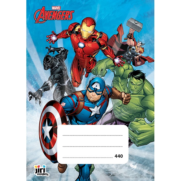 Školní sešit A4 bez linek Avengers
