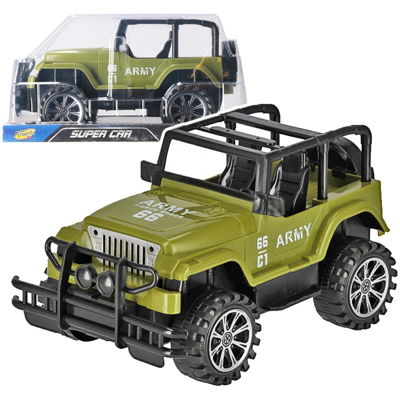 vojenské terénní auto s pohonem pull back