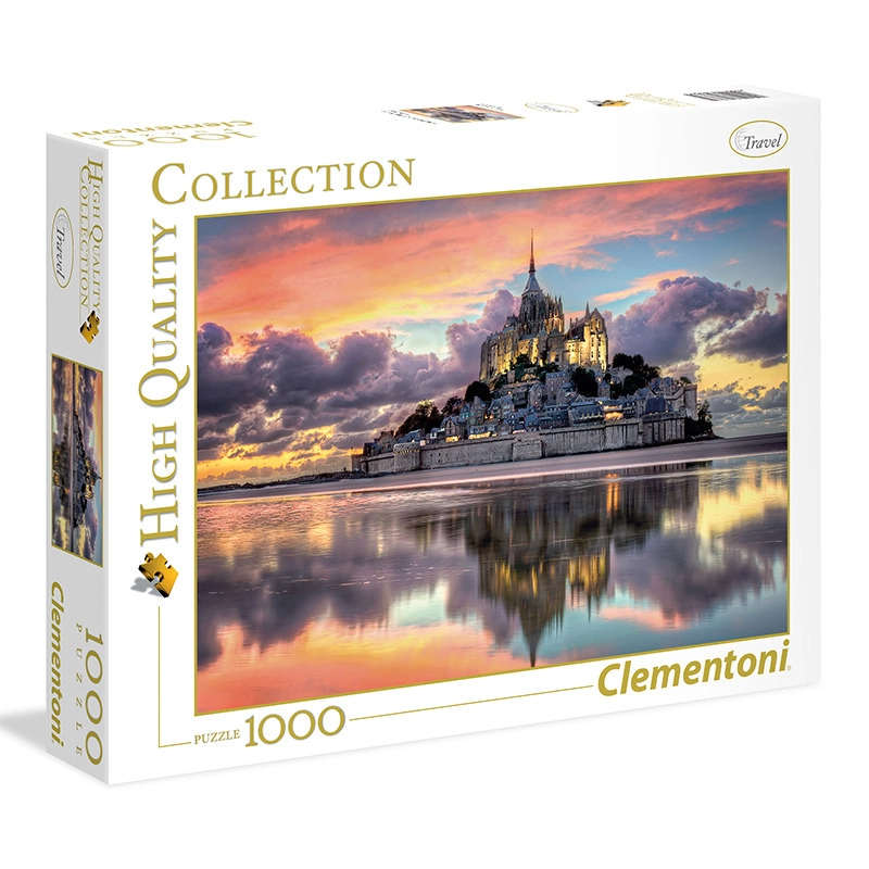 Levně Puzzle 1000 dílků – Mont Saint-Michel – Clementoni High Quality Collection