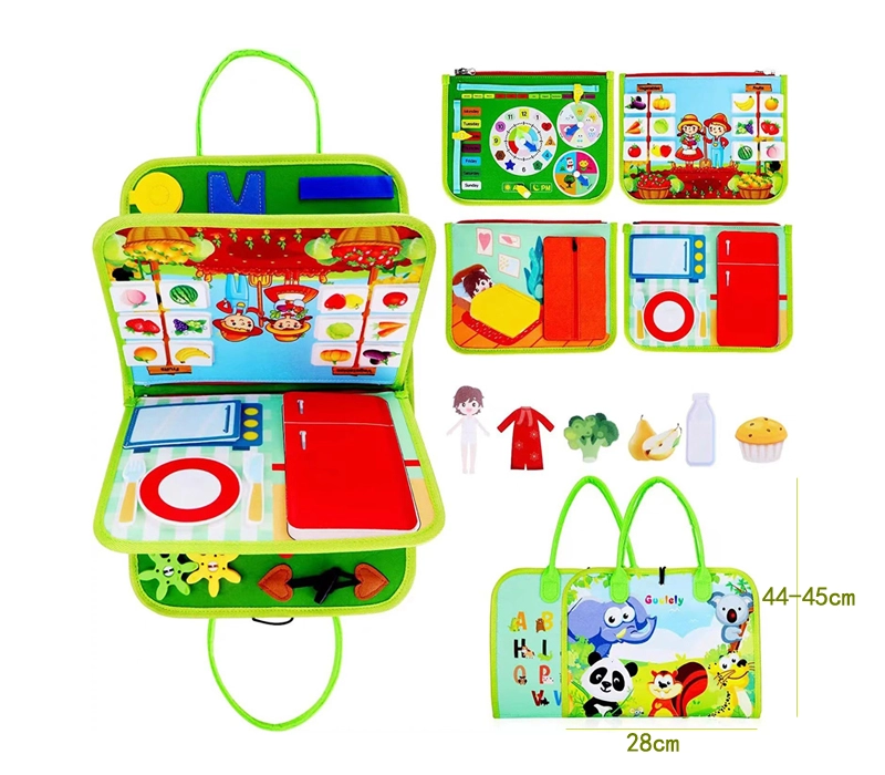 Dětské dvoustranné puzzle v sáčku SUPERHRDINOVÉ 49 dílků od PETIT COLLAGE