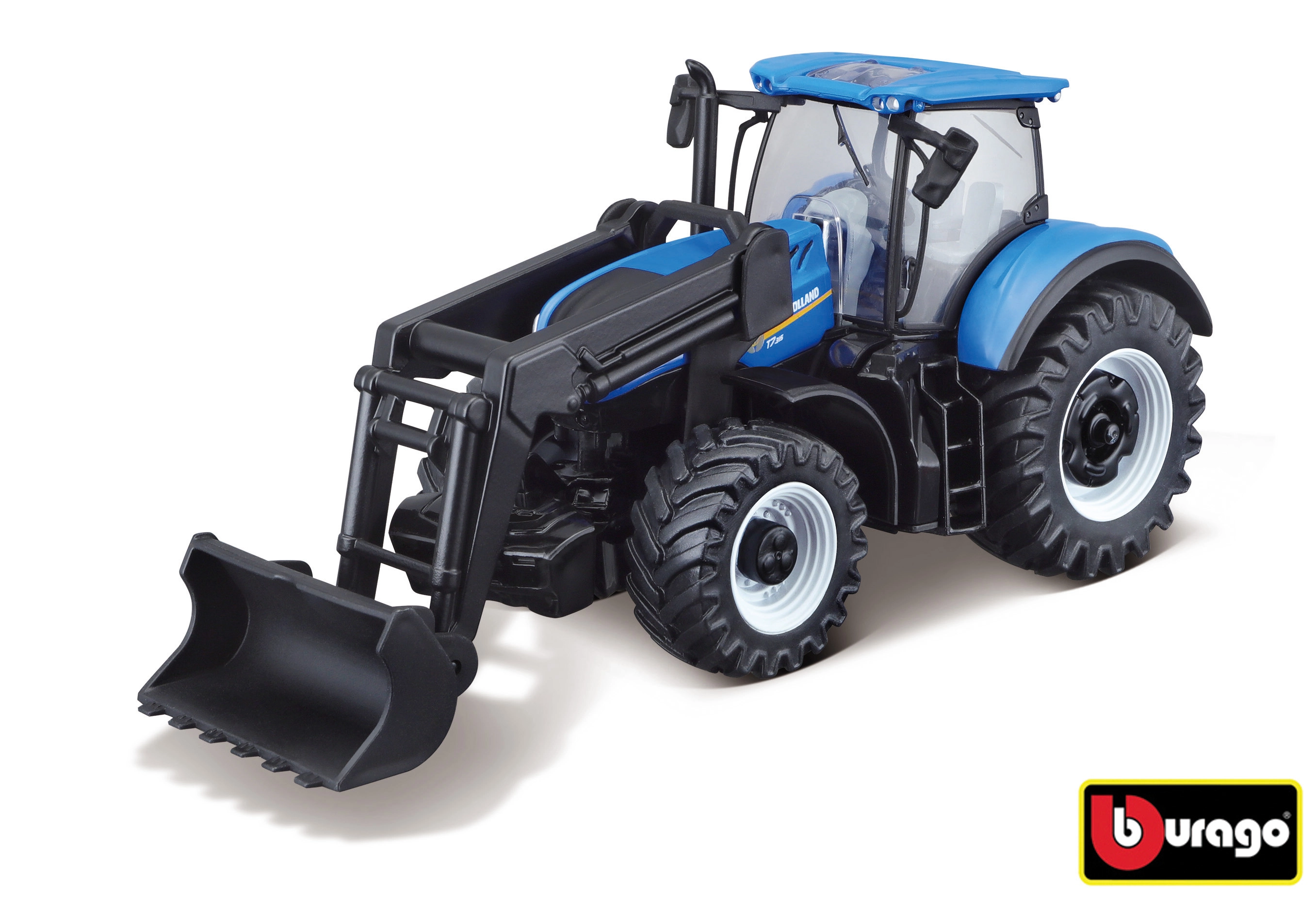 Levně Bburago Farmland New Holland T7.315 HD s předním nakladačem 10 cm