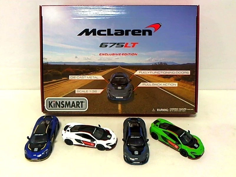 Kovové auto McLaren 675LT 1:36 s pohonem pull-back - 1 kus