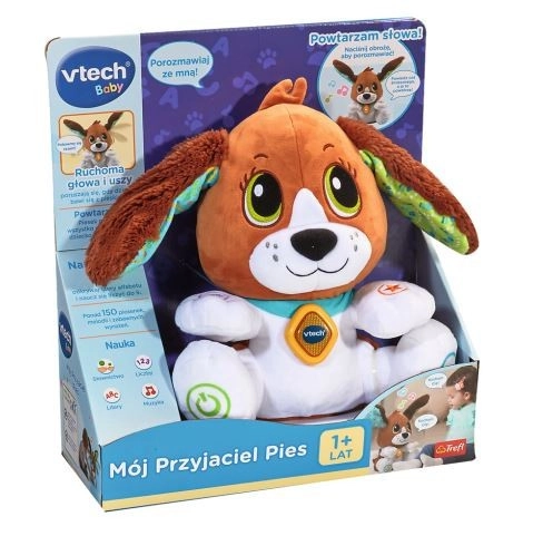 Můj přítel pejsek VTech – interaktivní plyšový psík pro děti od 12 měsíců