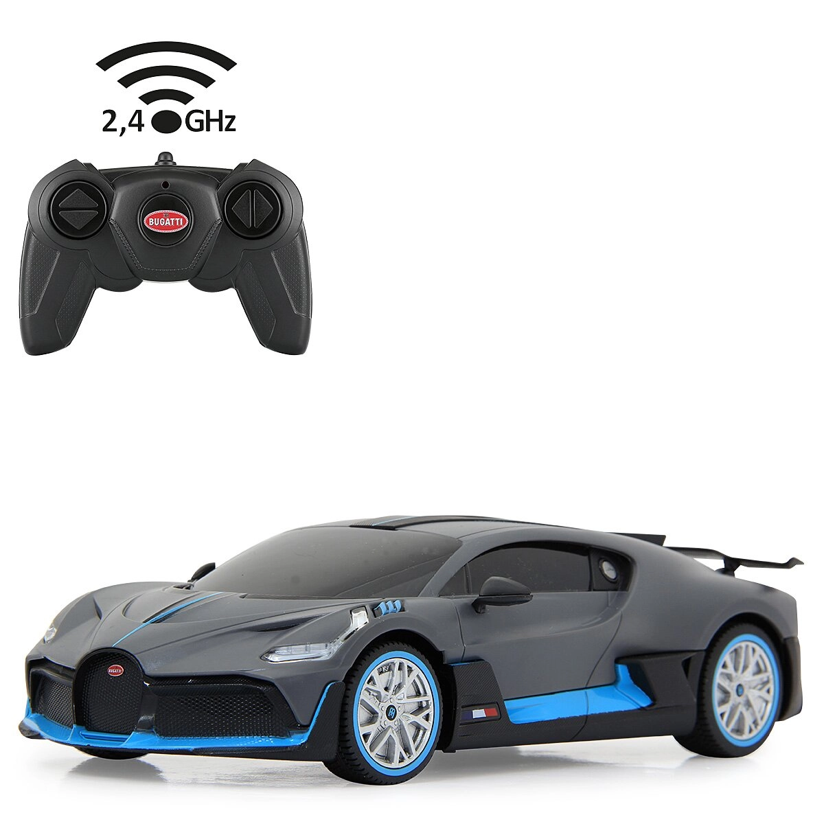 RC model auta Bugatti Divo 1:24 šedý
