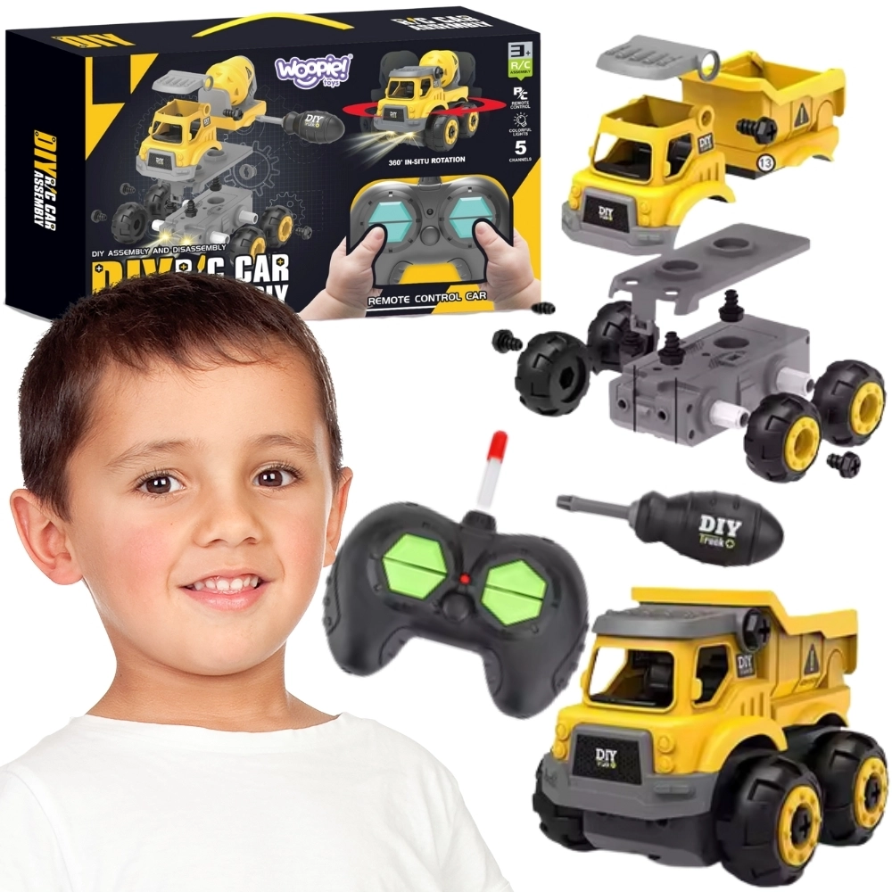 Woopie dálkově ovládaná stavební koparka DIY