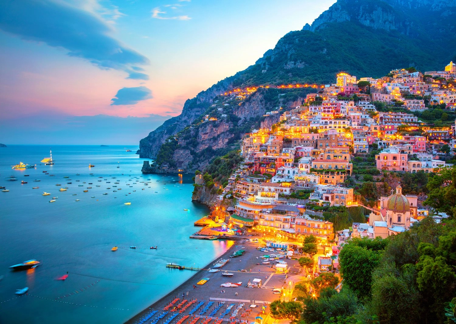 ENJOY Positano za soumraku Itálie 1000 dílků
